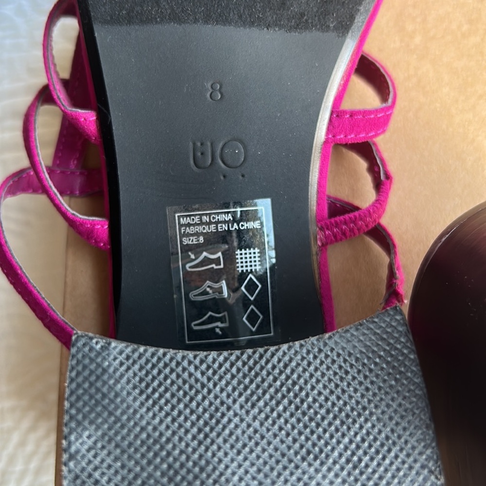 urban outfitters brand block sandals size - Picture 2 of 4